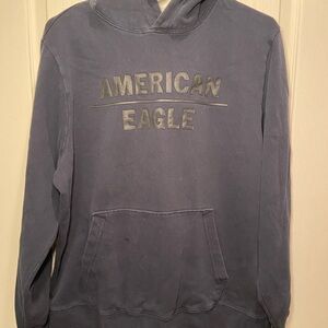 American Eagle Outfitters Men's Charcoal Hoodie